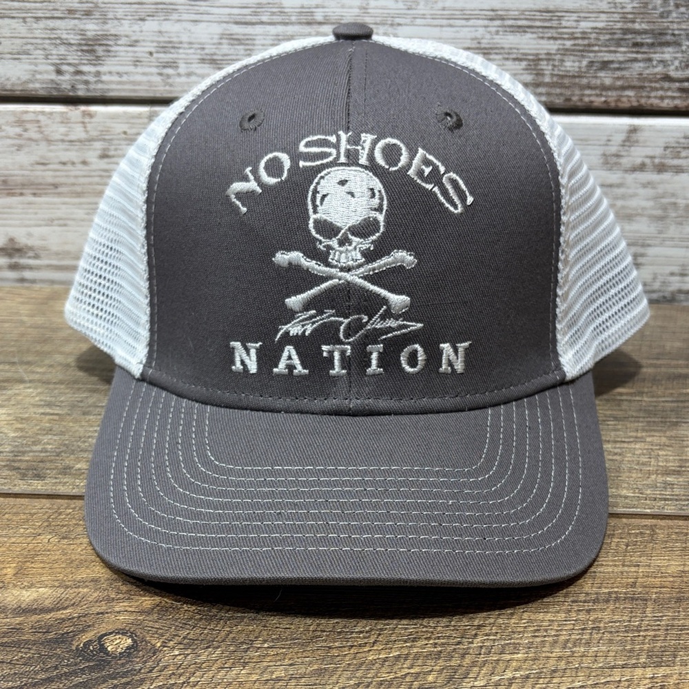 Kenny Chesney Gray White SnapBack NO Shoes Nation Swag Gear Event Merchandise